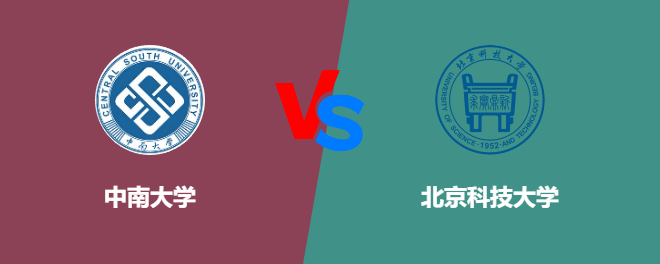 中南大学pk北京科技大学，哪个好？