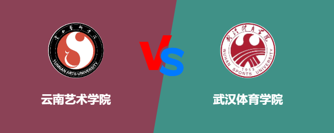 云南艺术学院pk武汉体育学院，哪个好？