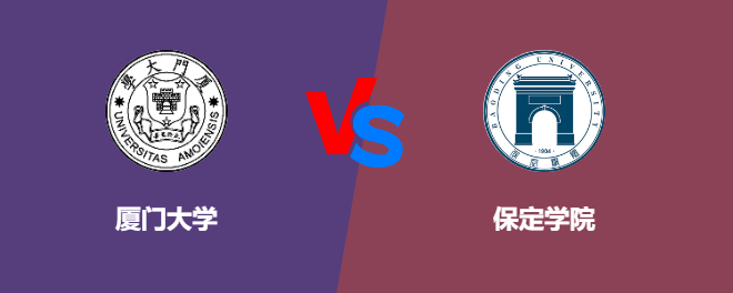 厦门大学VS保定学院，哪个好？