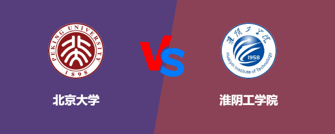 北京大学pk淮阴工学院，哪个好？