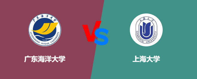 广东海洋大学VS上海大学，哪个好？
