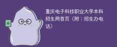 重庆电子科技职业大学本科招生网首页（附：招生办电话）