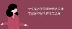 中央美术学院视觉传达设计专业好不好？排名怎么样