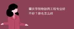 肇庆学院物联网工程专业好不好？排名怎么样