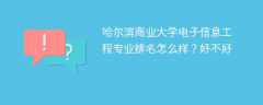 哈尔滨商业大学电子信息工程专业排名怎么样？好不好