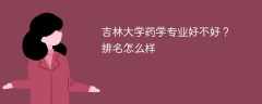吉林大学药学专业好不好？排名怎么样
