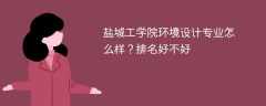 盐城工学院环境设计专业怎么样？排名好不好