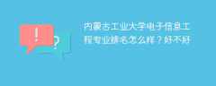 内蒙古工业大学电子信息工程专业排名怎么样？好不好