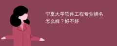 宁夏大学软件工程专业排名怎么样？好不好