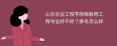 山东农业工程学院物联网工程专业好不好？排名怎么样