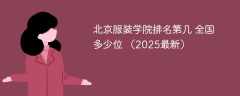 北京服装学院排名第几 全国多少位 （2025最新）