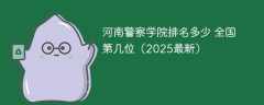 河南警察学院排名多少 全国第几位（2025最新）