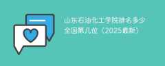 山东石油化工学院排名多少 全国第几位（2025最新）