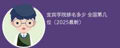 宜宾学院排名多少 全国第几位（2025最新）