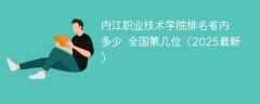 内江职业技术学院排名省内多少 全国第几位（2025最新）