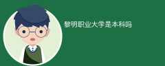 黎明职业大学是本科吗