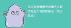 重庆智慧健康养老服务与管理专业大专院校排名（附分数线）