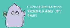 广东无人机测绘技术专业大专院校排名及分数线（哪个学校好）