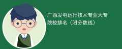 广西发电运行技术专业大专院校排名（附分数线）