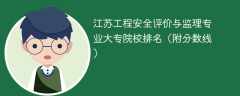 江苏工程安全评价与监理专业大专院校排名（附分数线）