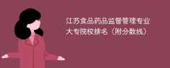 江苏食品药品监督管理专业大专院校排名（附分数线）