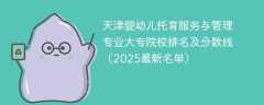 天津婴幼儿托育服务与管理专业大专院校排名及分数线（2025最新名单）