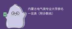 内蒙古电气类专业大学排名一览表（附分数线）