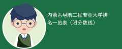 内蒙古导航工程专业大学排名一览表（附分数线）