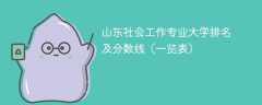 山东社会工作专业大学排名及分数线（一览表）