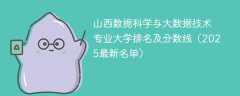 山西数据科学与大数据技术专业大学排名及分数线（2025最新名单）