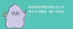 陕西新闻传播学类专业大学排名及分数线（哪个学校好）