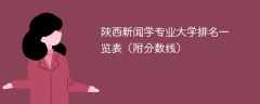 陕西新闻学专业大学排名一览表（附分数线）