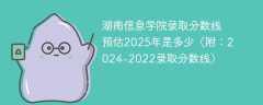 湖南信息学院录取分数线预估2025年是多少（附：2024-2022录取分数线）