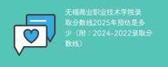 无锡商业职业技术学院录取分数线2025年预估是多少（附：2024-2022录取分数线）