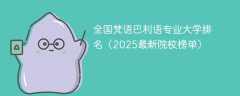 全国梵语巴利语专业大学排名（2025最新院校榜单）