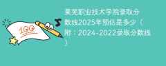 莱芜职业技术学院录取分数线2025年预估是多少（附：2024-2022录取分数线）
