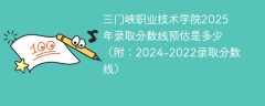 三门峡职业技术学院2025年录取分数线预估是多少（附：2024-2022录取分数线）