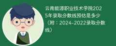 云南能源职业技术学院2025年录取分数线预估是多少（附：2024-2022录取分数线）