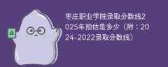 枣庄职业学院录取分数线2025年预估是多少（附：2024-2022录取分数线）