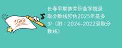 长春早期教育职业学院录取分数线预估2025年是多少（附：2024-2022录取分数线）