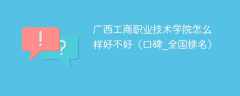 广西工商职业技术学院怎么样好不好（口碑_全国排名）