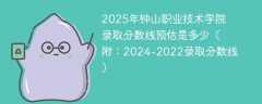 2025年钟山职业技术学院录取分数线预估是多少（附：2024-2022录取分数线）