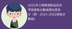2025年三峡旅游职业技术学院录取分数线预估是多少（附：2024-2022录取分数线）