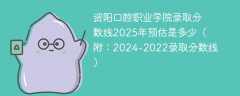 资阳口腔职业学院录取分数线2025年预估是多少（附：2024-2022录取分数线）