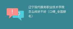 辽宁现代服务职业技术学院怎么样好不好（口碑_全国排名）