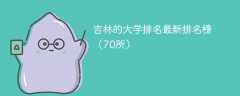 吉林的大学排名2025最新排名榜（70所）