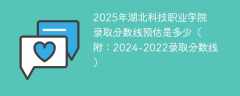 2025年湖北科技职业学院录取分数线预估是多少（附：2024-2022录取分数线）
