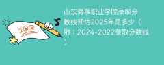 山东海事职业学院录取分数线预估2025年是多少（附：2024-2022录取分数线）