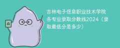 吉林电子信息职业技术学院各专业录取分数线2024（录取最低分是多少）