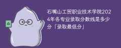 石嘴山工贸职业技术学院2024年各专业录取分数线是多少分「录取最低分」